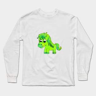 Pranit the Green Horse Long Sleeve T-Shirt